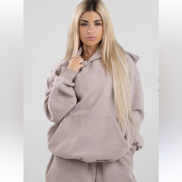 Cmfrt sweatshirt and sweatpants 2 piece set beige taupe unisex - Picture 2 of 8